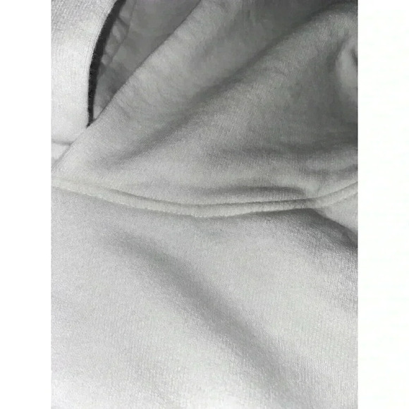 Talentless Less Talent Logo Hoodie White Women’s Size L - Picture 9 of 9